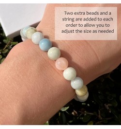 Beryl Bracelet Crystal Gemstone 8 mm (0.31") Chakra Natural Morganite Semi Percious Stone Bracelet Yoga MeditationHealing Cry...