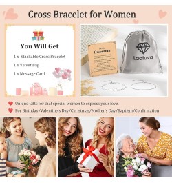 Christian Gifts for Women, Easter Gifts Religious Cross Bracelet for Women Faith, Baptism/First Communion/Confirmation Gifts ...