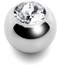 Stainless Steel Clear Accent 5mm Replacement Ball Created with Crystal 14 Gauge $6.59 Body Jewelry