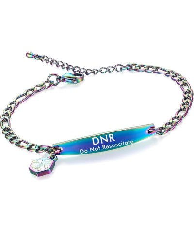 Medical id bracelets for women 7-8.5 inch Fashion Rose gold Medical alert ID bracelets Mixed dnr $14.49 Bracelets