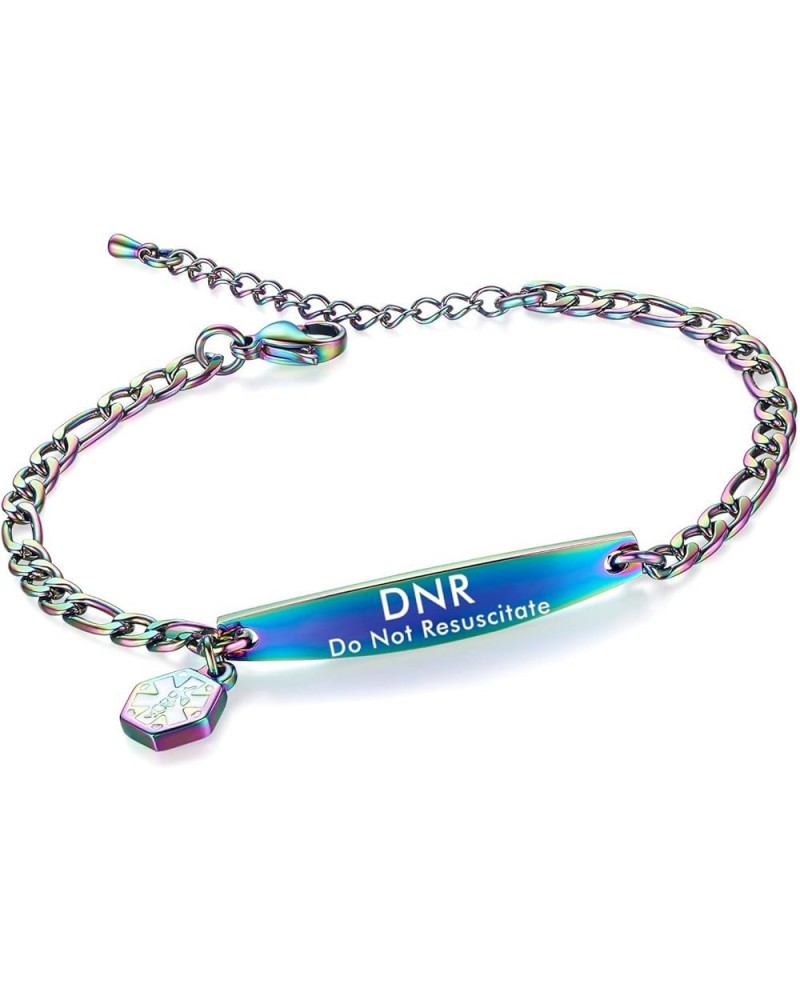 Medical id bracelets for women 7-8.5 inch Fashion Rose gold Medical alert ID bracelets Mixed dnr $14.49 Bracelets