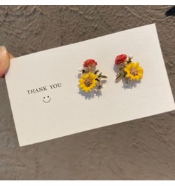 Flower Earrings for Women Spring Earrings for Women Floral Dangle Earrings Sunflower Earrings Daisy Earrings Spring Jewelry G...