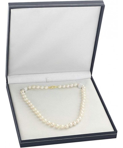 14K Gold AAA Quality White Freshwater Cultured Pearl Necklace for Women in 18" Princess Length White Gold 8.0-8.5mm $80.96 Ne...