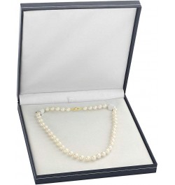 14K Gold AAA Quality White Freshwater Cultured Pearl Necklace for Women in 18" Princess Length White Gold 8.0-8.5mm $80.96 Ne...