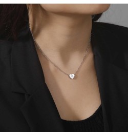 Initial Necklaces For Women,18k Gold Plated Necklace Tiny Initial Necklace Womens Necklaces Cute Necklace Gift M Silver $4.63...