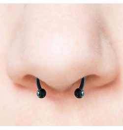 Magnetic Septum Nose Ring Horseshoe Stainless Steel Faux Fake Nose Septum Rings Non-Pierced Clip On Nose Hoop Ring 5pcs $5.99...