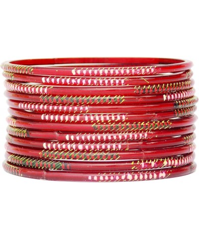 Indian Jewelry Bangles Set Bollywood Style Bangle Bridal Ethnic Dailywear Glass Bangles Set Mehrun 2.4 Inches $10.78 Bracelets