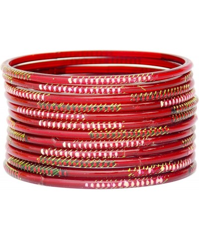 Indian Jewelry Bangles Set Bollywood Style Bangle Bridal Ethnic Dailywear Glass Bangles Set Mehrun 2.4 Inches $10.78 Bracelets