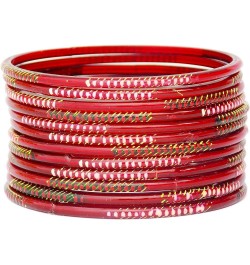 Indian Jewelry Bangles Set Bollywood Style Bangle Bridal Ethnic Dailywear Glass Bangles Set Mehrun 2.4 Inches $10.78 Bracelets