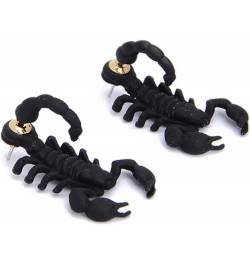 Punk 3D Scorpion Animal Stud Earrings for Women Girls Creative Funny Fashion Double Sided Halloween Handcraft Polymer Clay An...