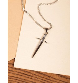 Gothic Sword Necklace, Dagger Necklace, Gothic Necklace, Halloween Necklace, Christmas New Year Jewelry Gift For Women 6 $10....