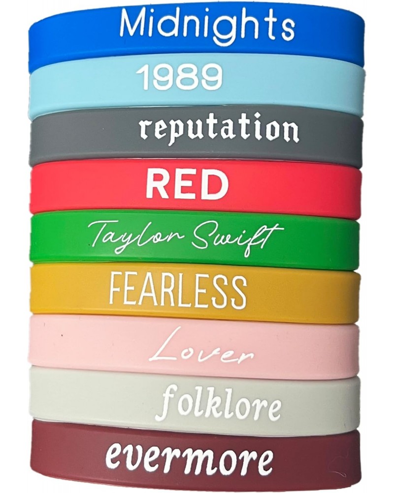 10 Pcs TS Friendship Bracelets Set –Taylor Inspired Album Bracelet, Birthday Jewlry Gifts for Women Girls $10.06 Bracelets