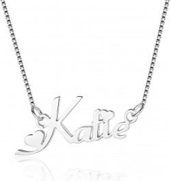 Name Necklace in 925 Sterling Silber with 1 Name Cute Heart $16.60 Necklaces