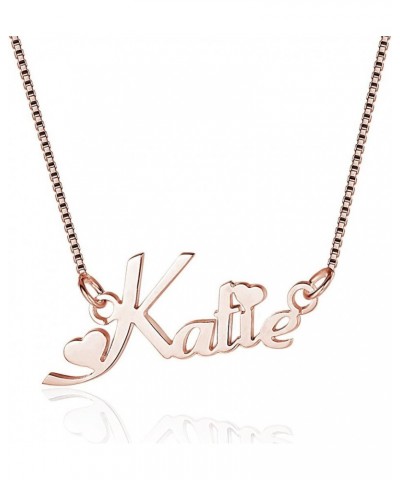 Name Necklace in 925 Sterling Silber with 1 Name Cute Heart $16.60 Necklaces