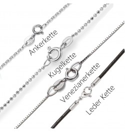 Name Necklace in 925 Sterling Silber with 1 Name Cute Heart $16.60 Necklaces