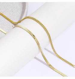 Gold Layered Ankle Bracelets for Women Layering Anklets Set Bracelet 14k Gold Plated CZ Rhinestone Chain Anklet Bracelets Dai...