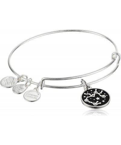 Zodiac Expandable Bangle for Women, Zodiacs Charms, Black Epoxy and Crystals, Shiny Finish, 2 to 3.5 in Sagittarius $16.24 Br...