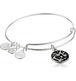 Zodiac Expandable Bangle for Women, Zodiacs Charms, Black Epoxy and Crystals, Shiny Finish, 2 to 3.5 in Sagittarius $16.24 Br...