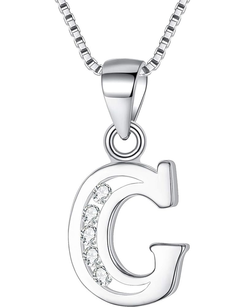 Gifts for Mom Girls Women 925 Sterling Silver Cubic Zirconia 26 Initial Letter Alphabet Pendant Necklace for Mothers Day/Vale...