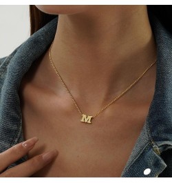 Initial Necklaces for Women Teen Girl Gifts 14k Gold Necklace Letter A-Z Dainty Choker Anniversary Birthday Jewelry Stocking ...