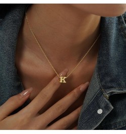 Initial Necklaces for Women Teen Girl Gifts 14k Gold Necklace Letter A-Z Dainty Choker Anniversary Birthday Jewelry Stocking ...