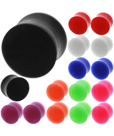 Ear Gauge gauges Ears Plug Tunnel Earring Double Flare 4mm - 16mm Pair/8 Pairs 9/16 - 14mm , 8 pairs (8 colors) $8.83 Body Je...