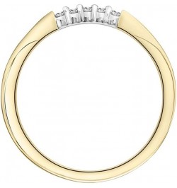 10K Yellow Gold 0.05 Cttw Conflict Free Diamond Accented Wedding or Anniversary Band (I-J Color, I2-I3 Clarity) $86.87 Bracelets