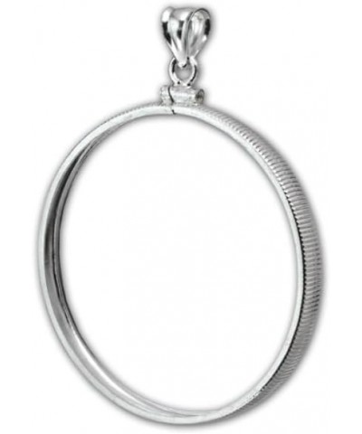 sterling silver coin bezel frame for 1 cent penny - 5 Mexican peso gold coin $17.15 Others