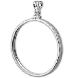 sterling silver coin bezel frame for 1 cent penny - 5 Mexican peso gold coin $17.15 Others