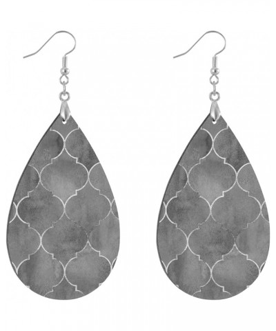 Fashion Copper Plated Silver Earring Wood Drop/Leaf Lightweight Earrings Drop(3.6x1.6in) Multi 18 $7.53 Earrings