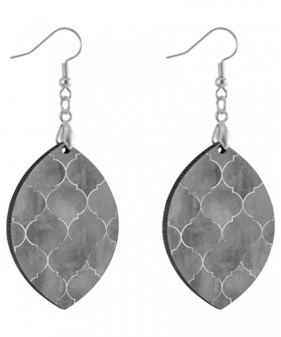 Fashion Copper Plated Silver Earring Wood Drop/Leaf Lightweight Earrings Drop(3.6x1.6in) Multi 18 $7.53 Earrings