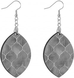 Fashion Copper Plated Silver Earring Wood Drop/Leaf Lightweight Earrings Drop(3.6x1.6in) Multi 18 $7.53 Earrings