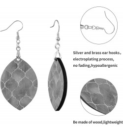 Fashion Copper Plated Silver Earring Wood Drop/Leaf Lightweight Earrings Drop(3.6x1.6in) Multi 18 $7.53 Earrings