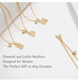 Gold Initial Necklace for Women Heart Necklace For Women Layered Necklace set 14K Gold Plated Necklace Girls Dainty Gold Name...