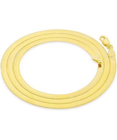 14k Yellow Gold 3mm Solid Herringbone Silky Flat High Polish Chain Necklace, Womens Lobster Clasp 14" 16" 18" 20" 22" 24 18 $...