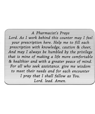 Pharmacist Gift A Pharmacist's Prayer Jewelry Pharmacy School Student Graduation Gift Drug Dealer Gift Wallet Card $10.77 Nec...