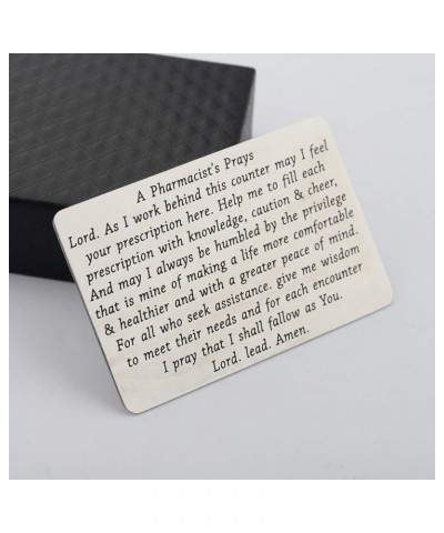 Pharmacist Gift A Pharmacist's Prayer Jewelry Pharmacy School Student Graduation Gift Drug Dealer Gift Wallet Card $10.77 Nec...