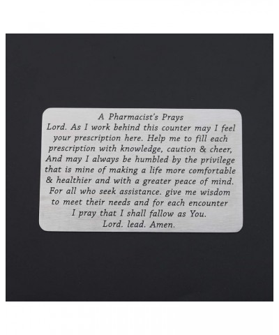 Pharmacist Gift A Pharmacist's Prayer Jewelry Pharmacy School Student Graduation Gift Drug Dealer Gift Wallet Card $10.77 Nec...