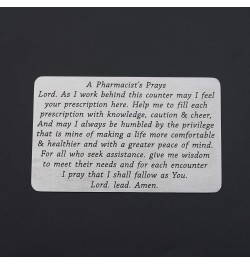 Pharmacist Gift A Pharmacist's Prayer Jewelry Pharmacy School Student Graduation Gift Drug Dealer Gift Wallet Card $10.77 Nec...