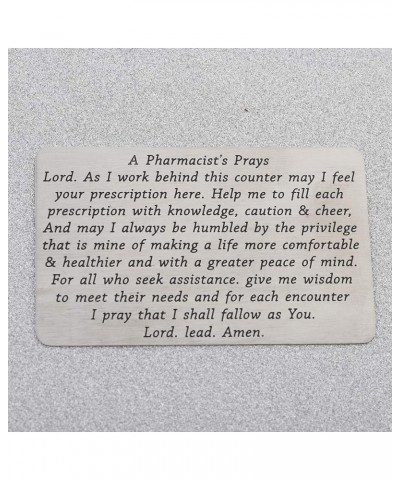 Pharmacist Gift A Pharmacist's Prayer Jewelry Pharmacy School Student Graduation Gift Drug Dealer Gift Wallet Card $10.77 Nec...