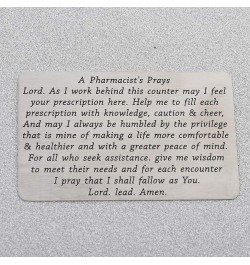 Pharmacist Gift A Pharmacist's Prayer Jewelry Pharmacy School Student Graduation Gift Drug Dealer Gift Wallet Card $10.77 Nec...