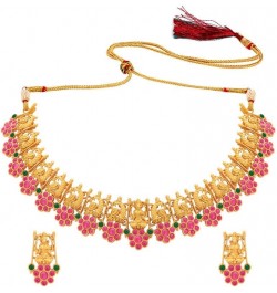 Indian Ethnic Wedding Wear Necklace Set Multicolor 43 $28.41 Jewelry Sets