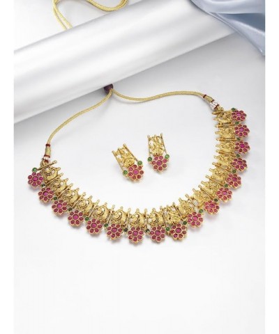 Indian Ethnic Wedding Wear Necklace Set Multicolor 43 $28.41 Jewelry Sets