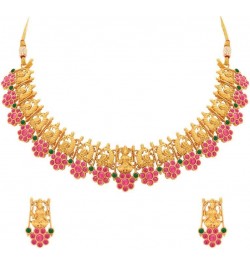 Indian Ethnic Wedding Wear Necklace Set Multicolor 43 $28.41 Jewelry Sets