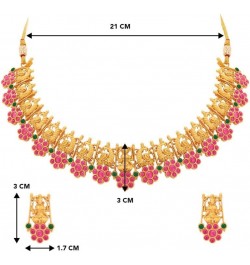 Indian Ethnic Wedding Wear Necklace Set Multicolor 43 $28.41 Jewelry Sets