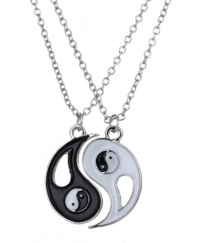 Traditional Chinese Taiji Couple Necklace Yingyang Amulet Charms Necklace $9.79 Necklaces