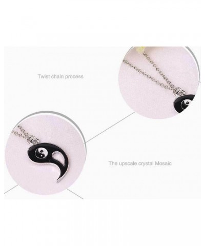 Traditional Chinese Taiji Couple Necklace Yingyang Amulet Charms Necklace $9.79 Necklaces