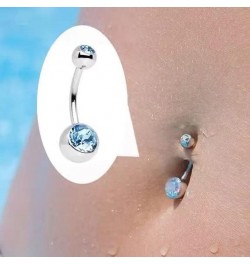 36pcs 14G Stainless Steel Belly Button Rings Navel Rings CZ Curved Barbell Piercing Belly Rings for Women Body Piercing Jewel...