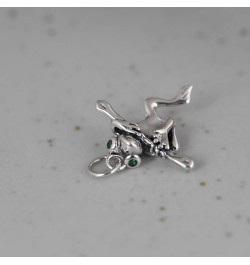 S925 Silver Retro Funny Frog Pendant Women's Clavicle Chain Pendant Pendant+Chain $18.68 Necklaces