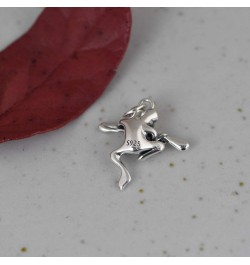 S925 Silver Retro Funny Frog Pendant Women's Clavicle Chain Pendant Pendant+Chain $18.68 Necklaces